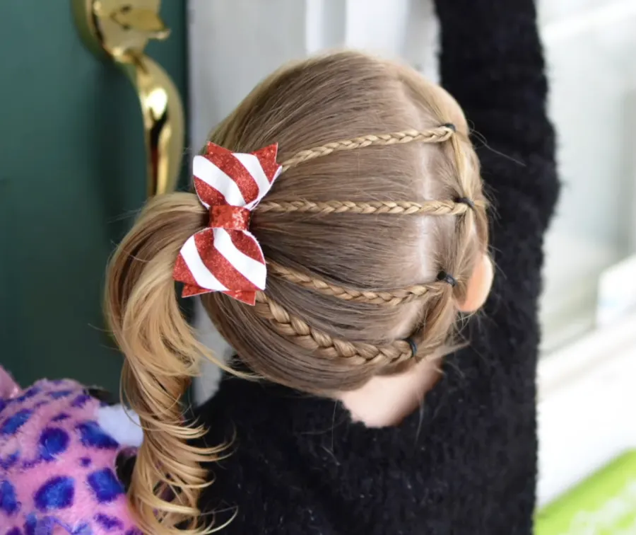 Waterfall Elastic Side Ponytail