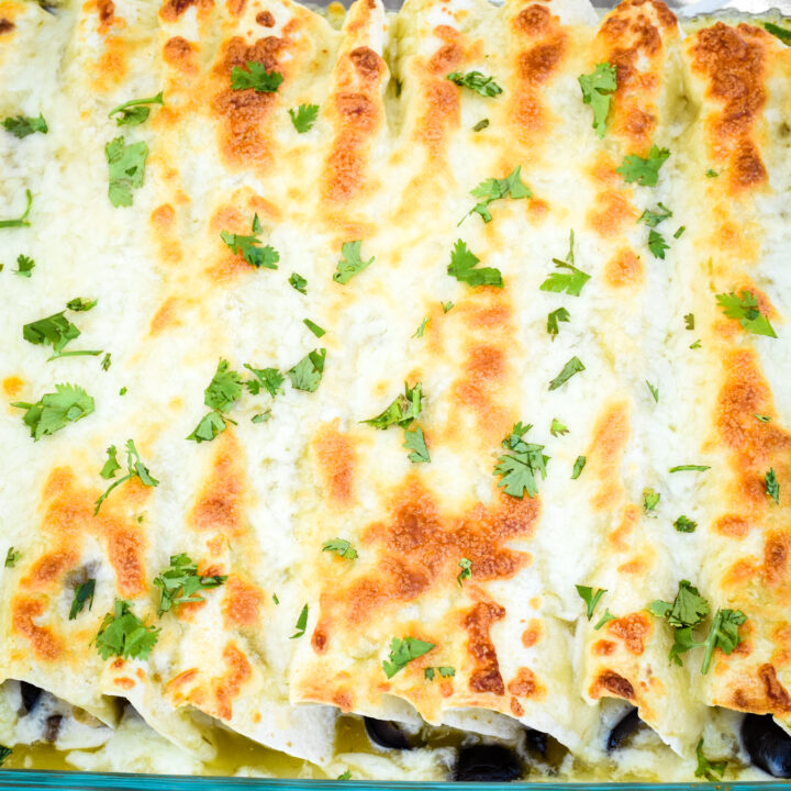 Pork Verde Enchiladas