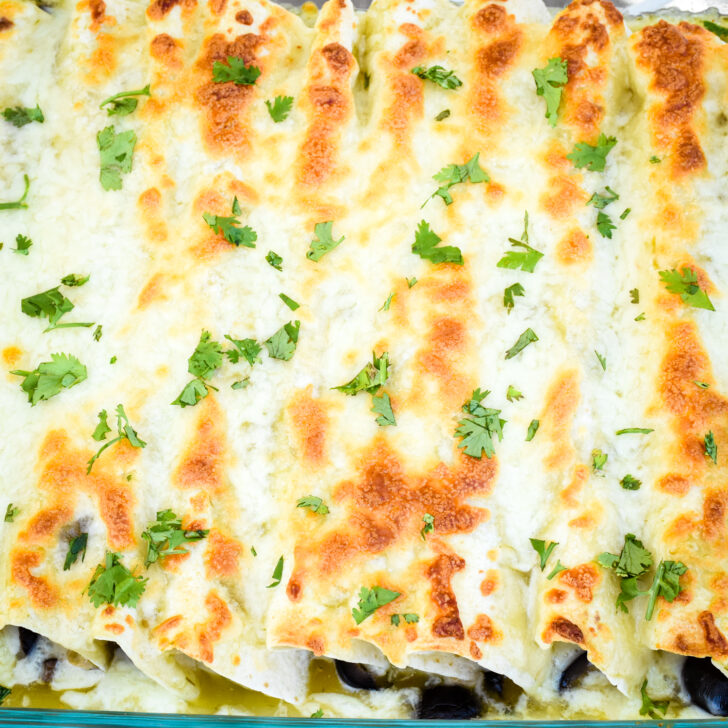 Pork Verde Enchiladas