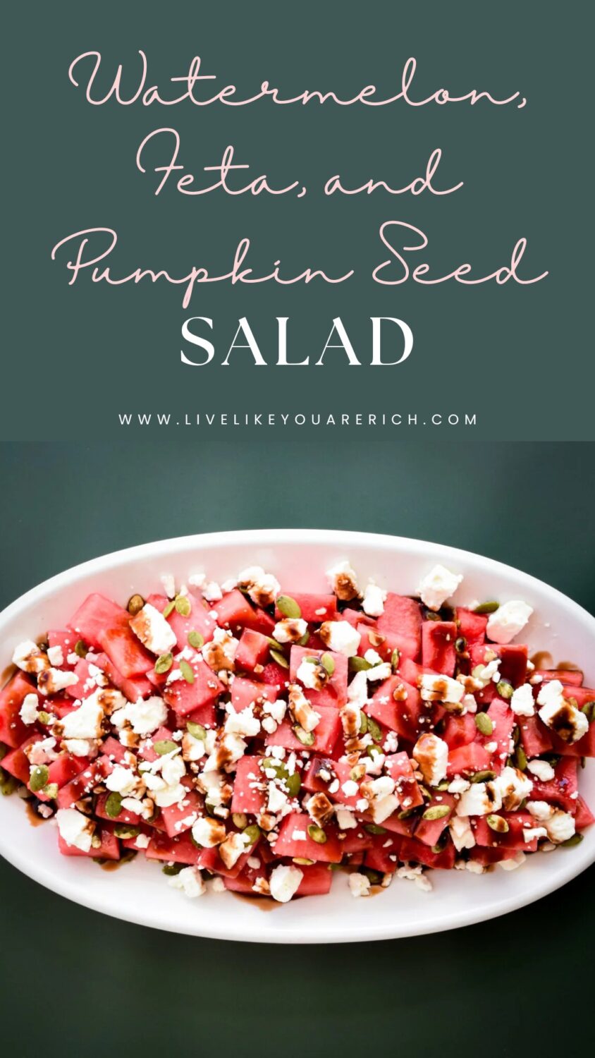 Watermelon, Feta, Pumpkin Seed Salad