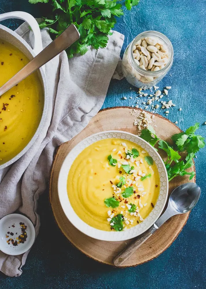 Creamy Coconut Delicata Squash Soup