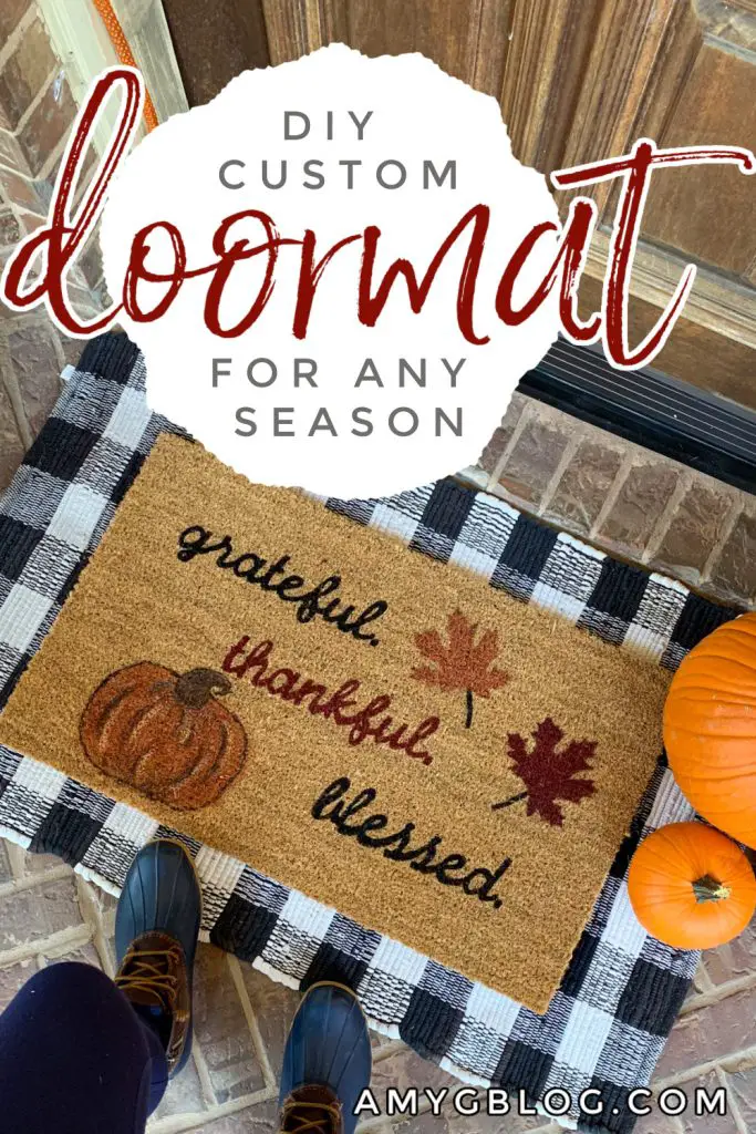 DIY Front Door Doormat