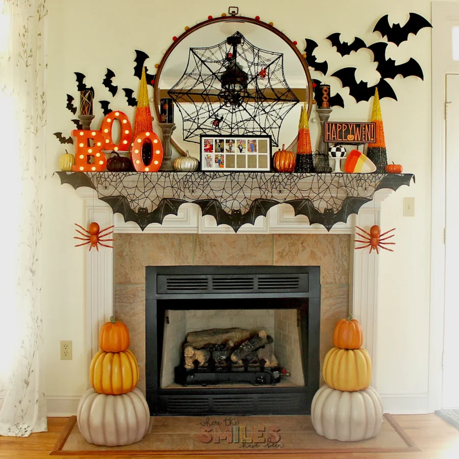 Halloween Mantel Decor