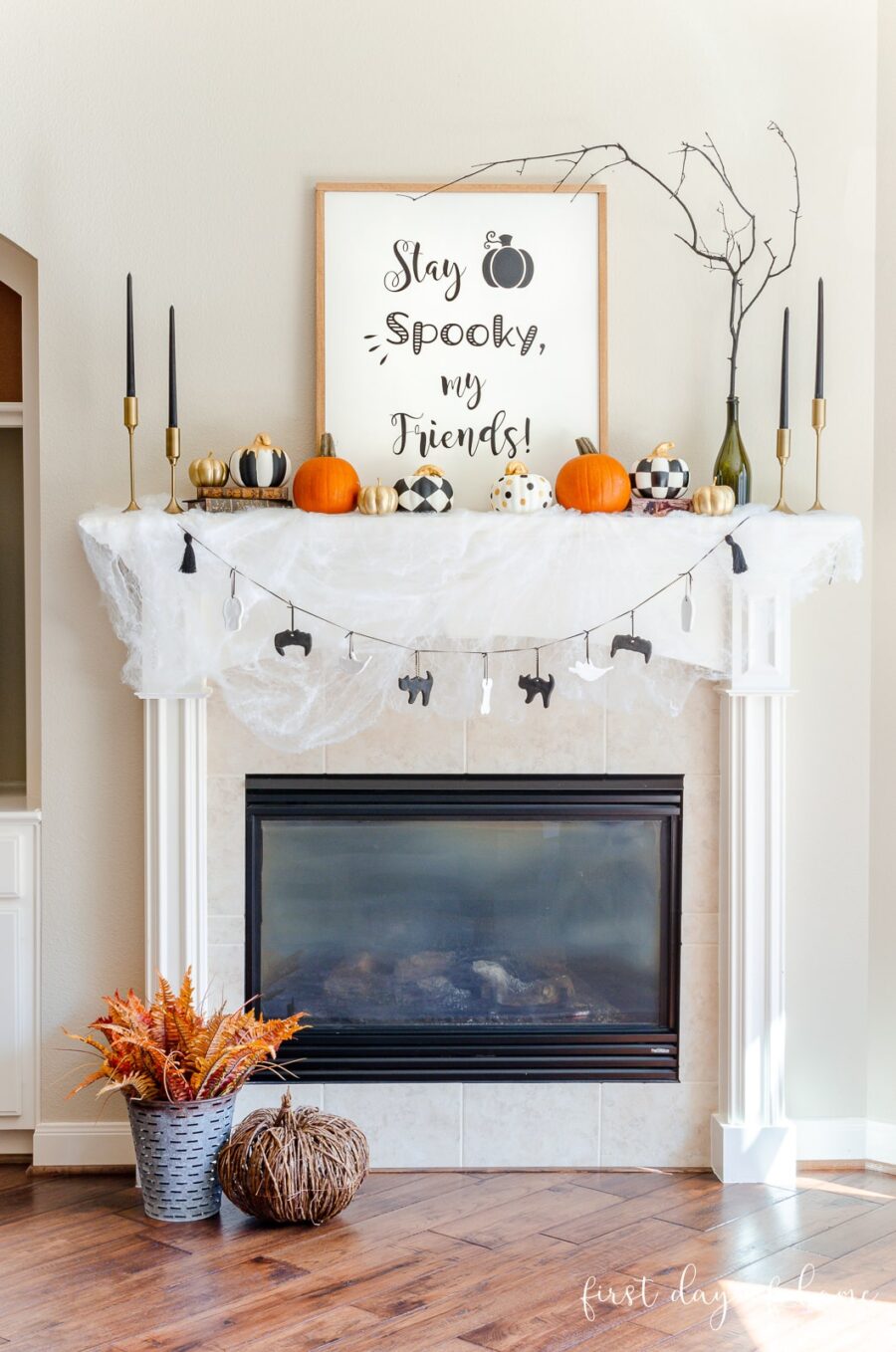 Halloween Mantel Decorations