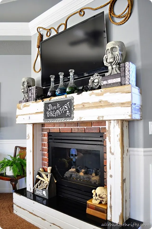 Halloween Mantel Decorations