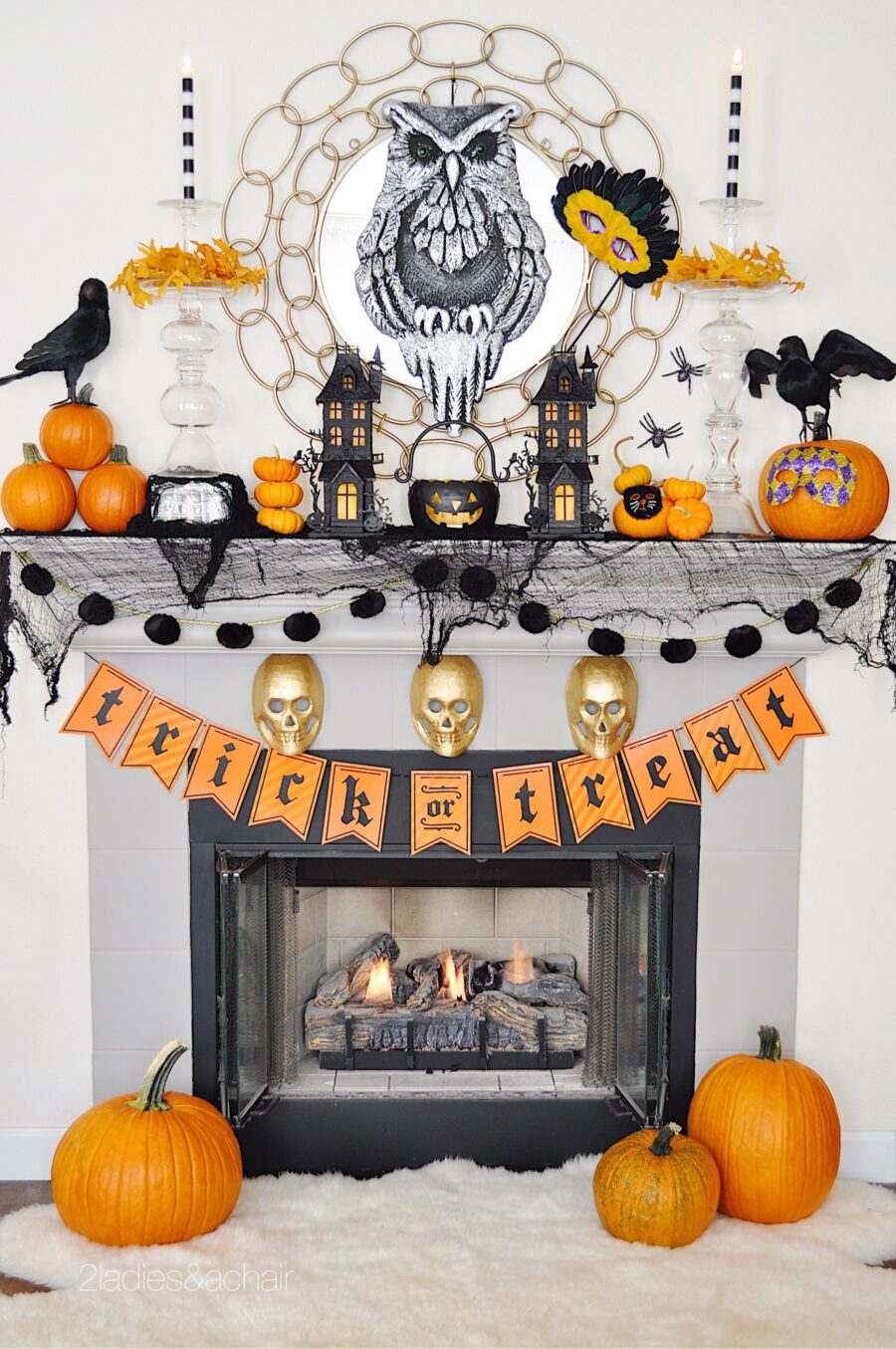 Halloween Mantel Deocrations