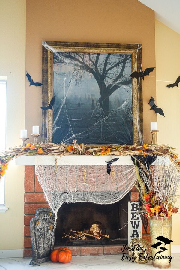 Spooky Fireplace Mantel