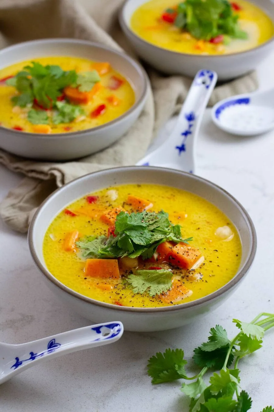 Coconut Chickpea Sweet Potato Soup