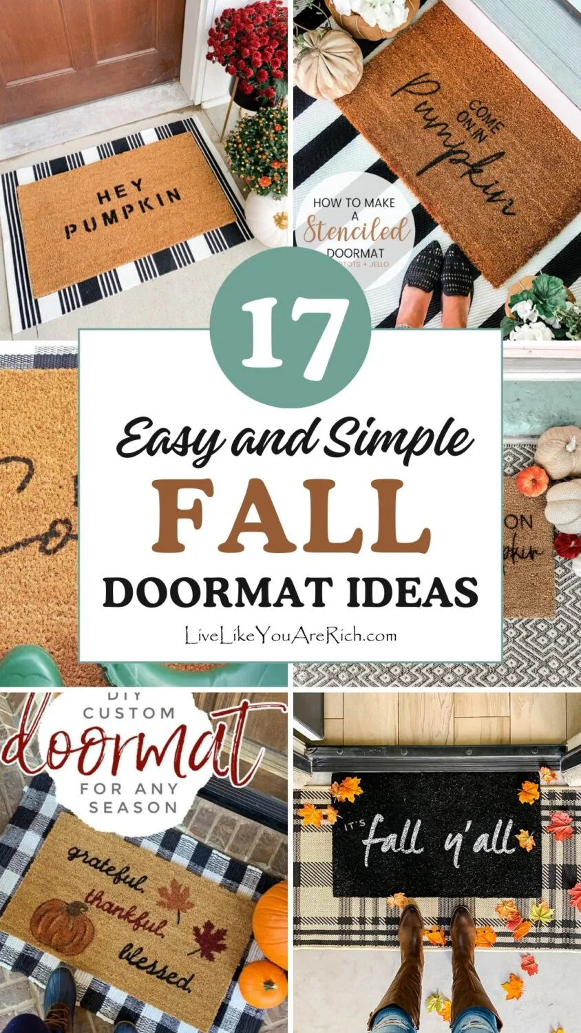 17 Easy and Simple Fall Doormat Ideas