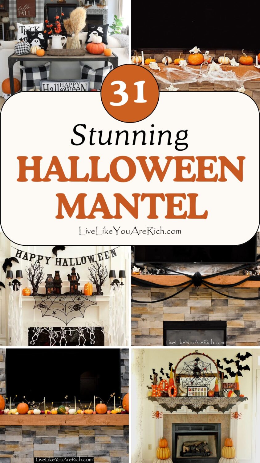 31 Stunning Halloween Mantel