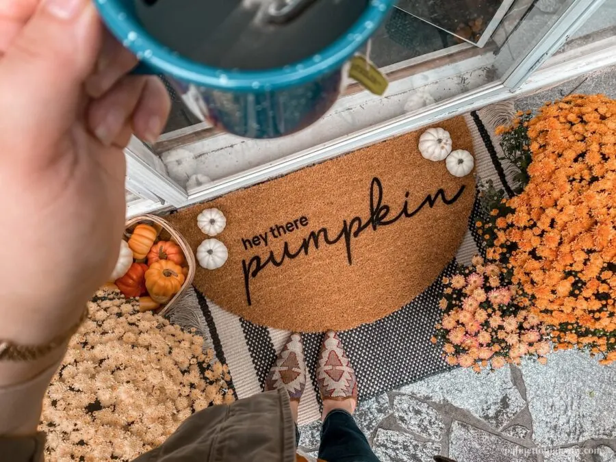 Pumpkin DIY Fall Doormat