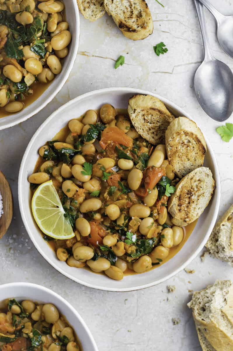 Roasted Tomato White Bean Stew