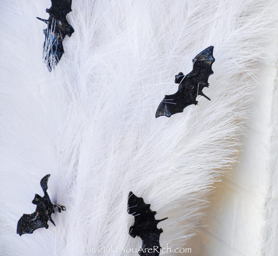 Black, White, and Orange Halloween Door Decor