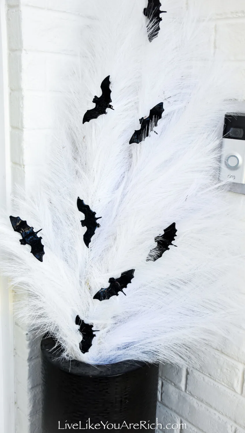 Black, White, and Orange Halloween Door Decor