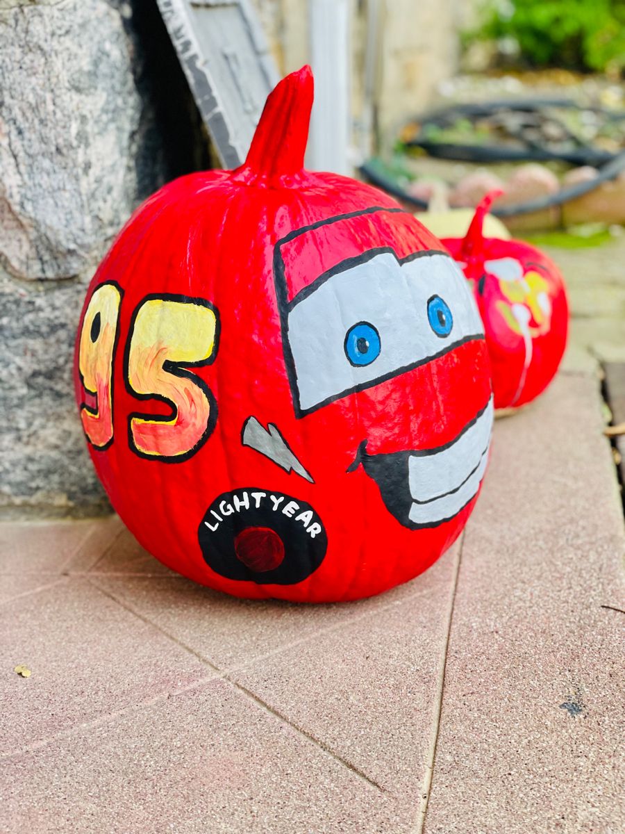 Lightning McQueen Pumpkin