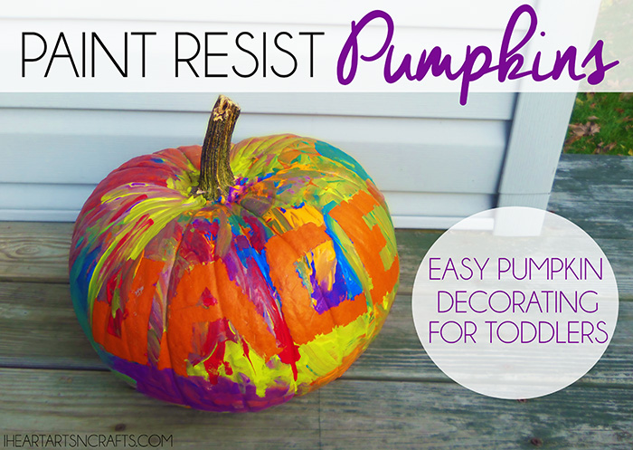 Paint Resist Pumpkin