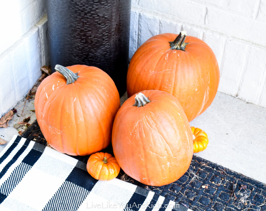 Black, White, and Orange Halloween Door Decor