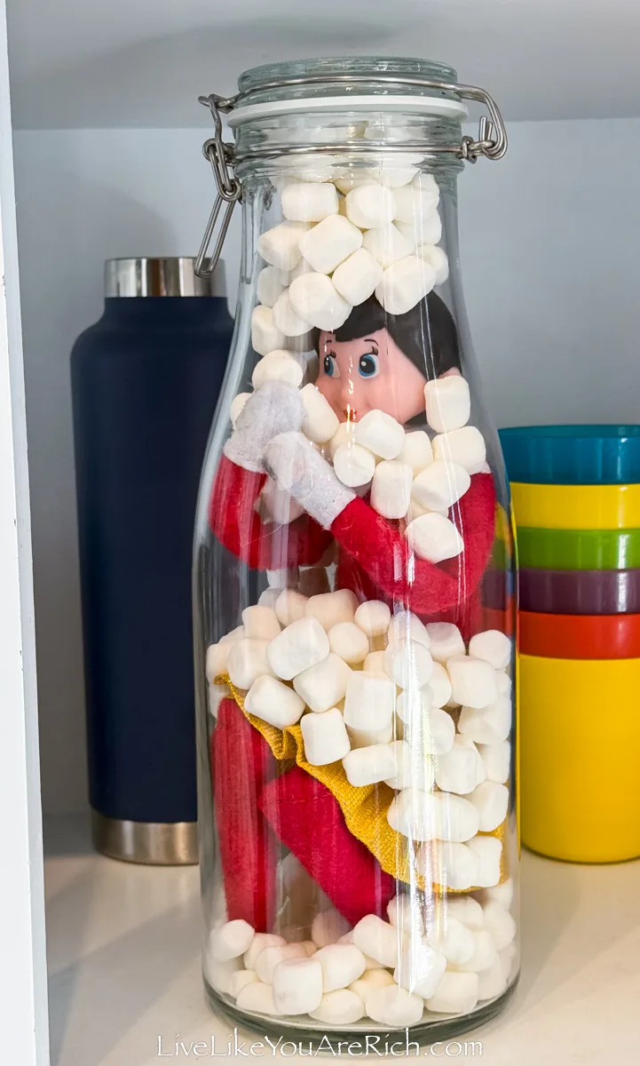 Elf on the Shelf: Marshmallow Bottles