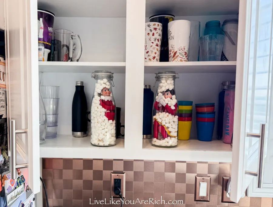 Elf on the Shelf: Marshmallow Bottles