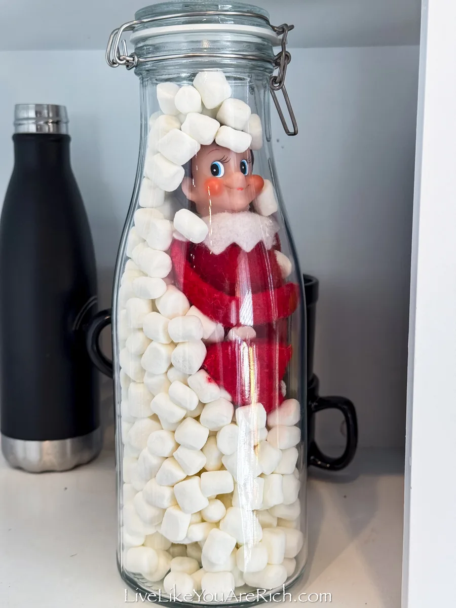 Elf on the Shelf: Marshmallow Bottles