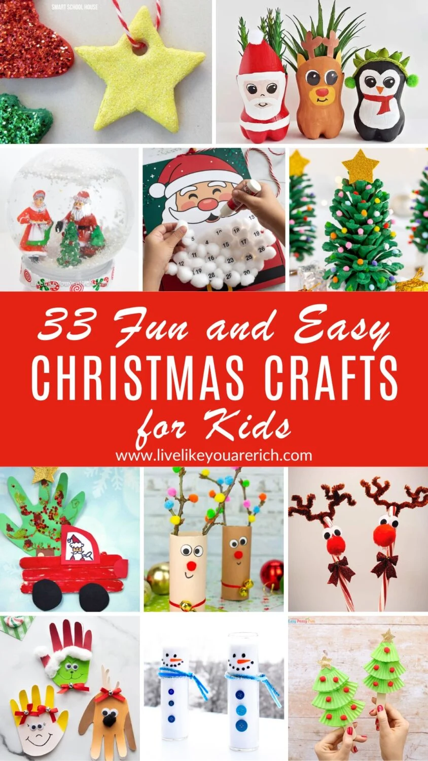 33 Fun and Easy Christmas Crafts for Kids