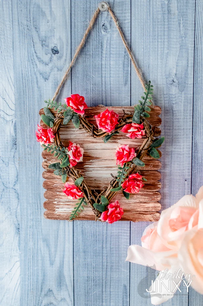 Dollar Tree Valentine's Day Heart Shape Sign