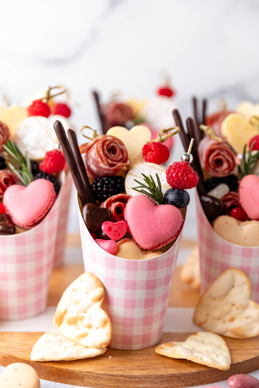 Valentine's Day Charcuterie Cups