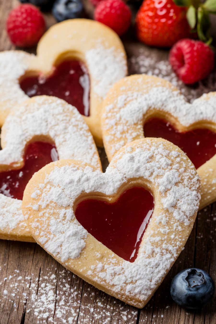 Valentine's Day Heart Thumbprint Cookies