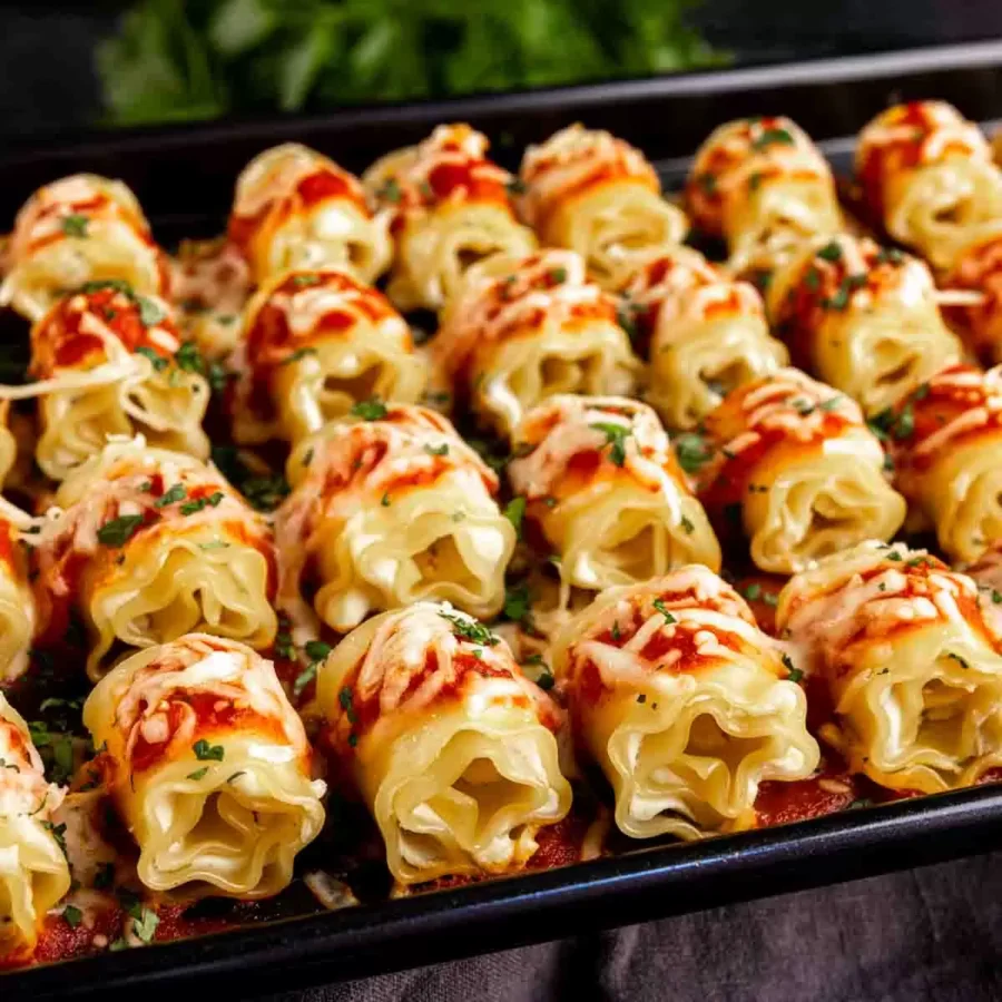 Mini Lasagna Roll Ups