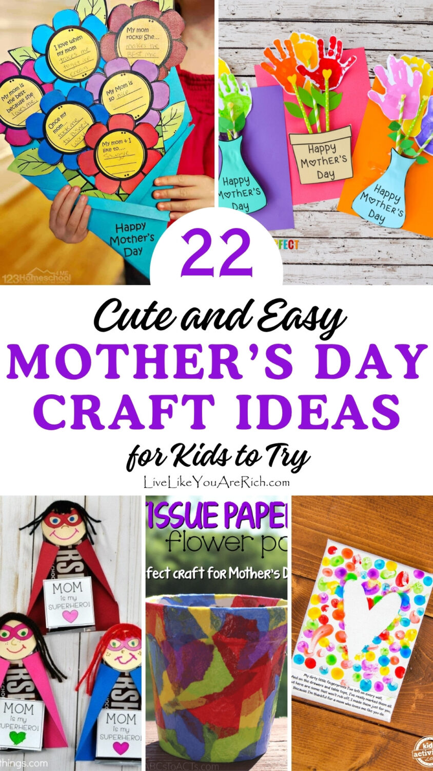 22 Mother's Day Craft Ideas for Kids