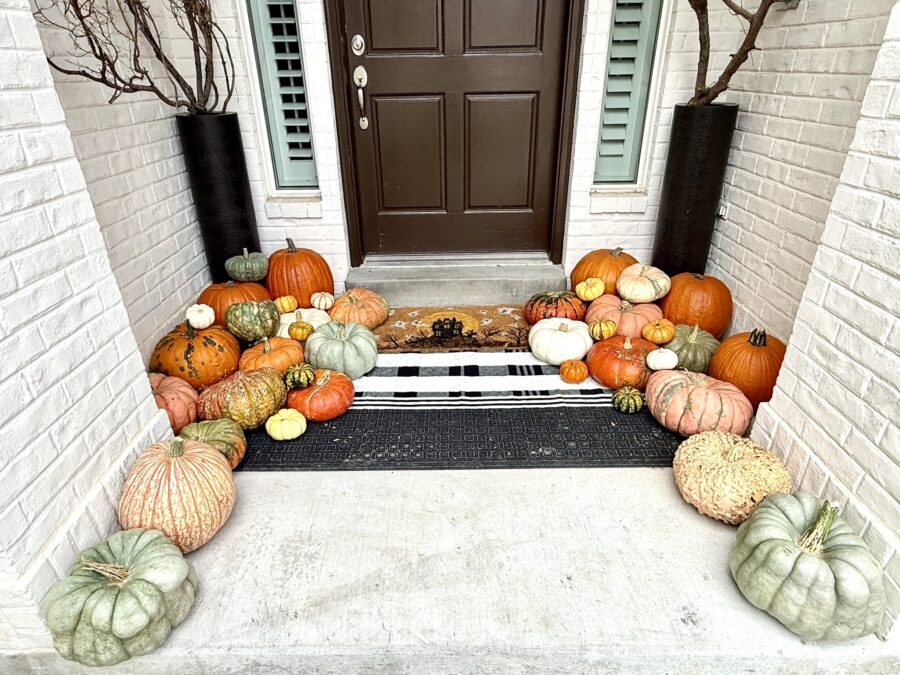 Halloween Pumpkin Porch