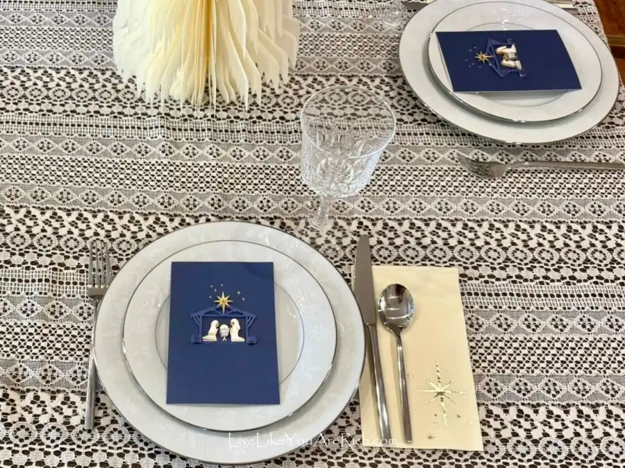 Christmas Nativity Tablescape