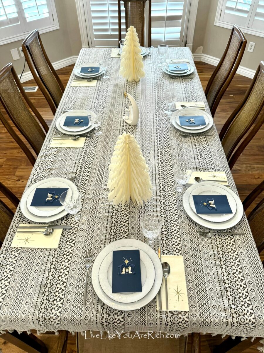 Christmas Nativity Tablescape