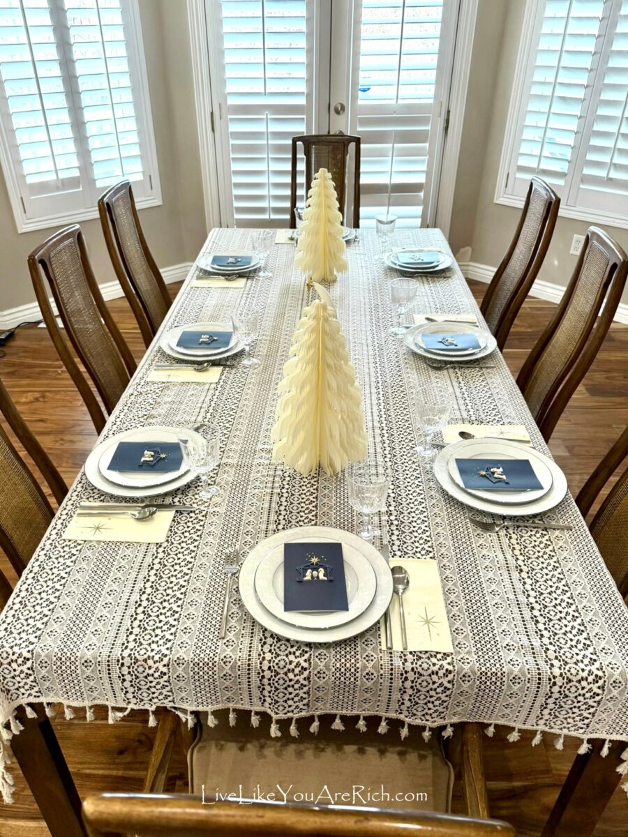 Christmas Nativity Tablescape