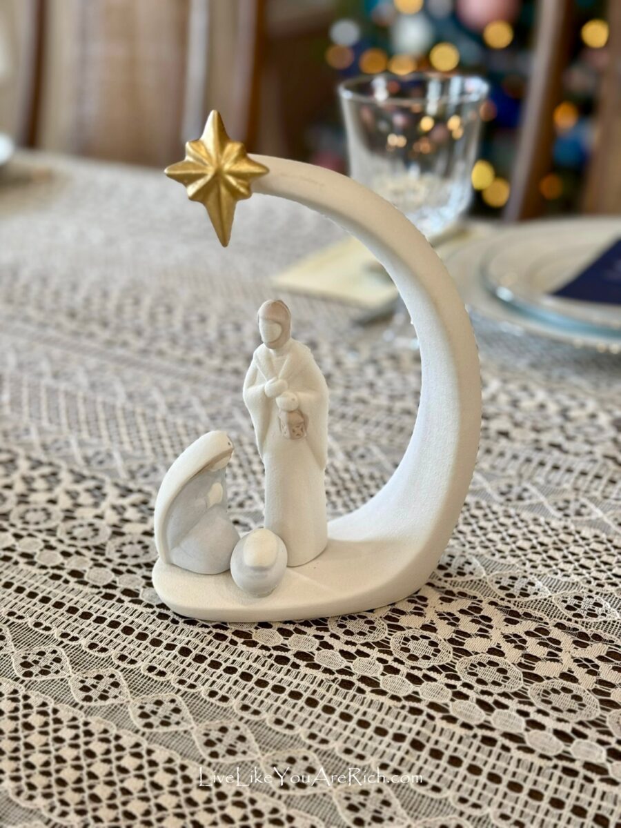 Christmas Nativity Tablescape