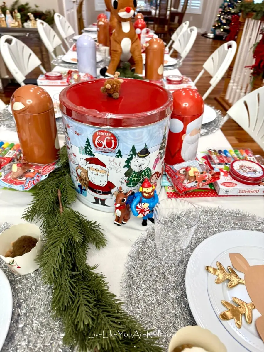 Rudolph Tablescape for Kids