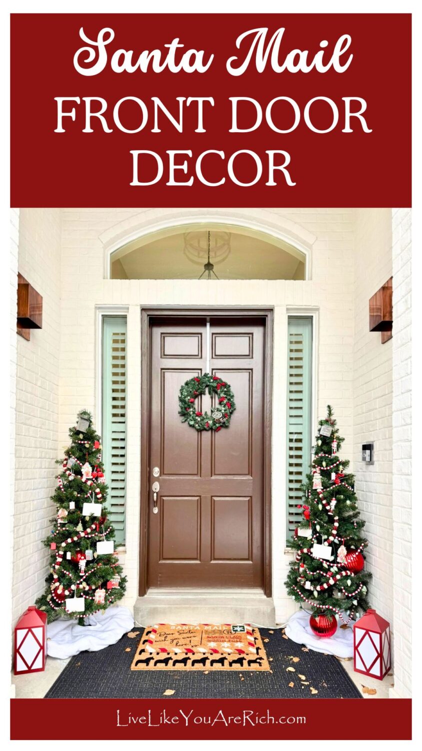 Santa Mail Front Door Decor