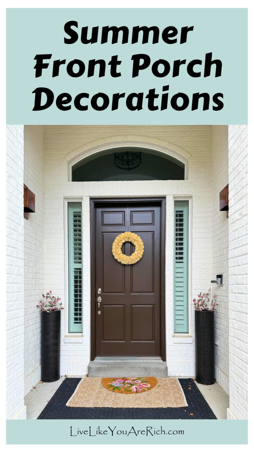 Simple Summer Front Porch Decorations