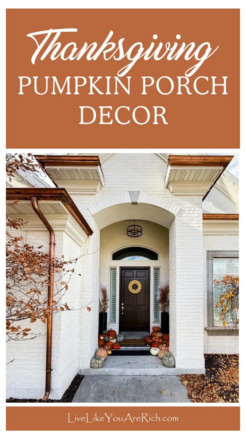 Thanksgiving Pumpkin Porch Decor