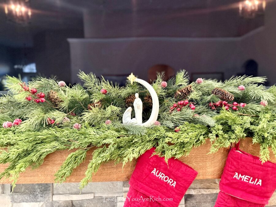 Traditional Christmas Mantel Design