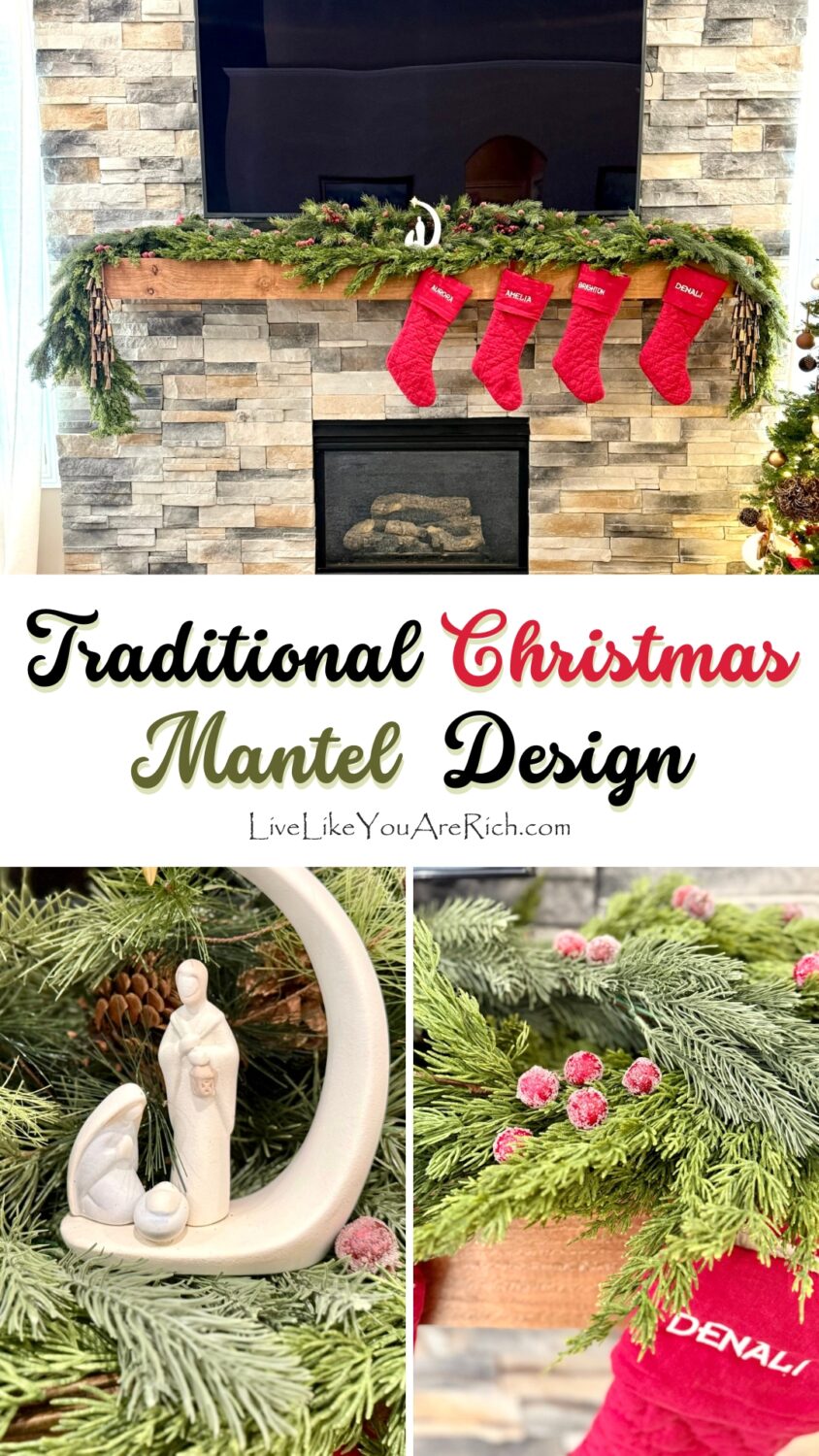 Traditional Christmas Mantel Design