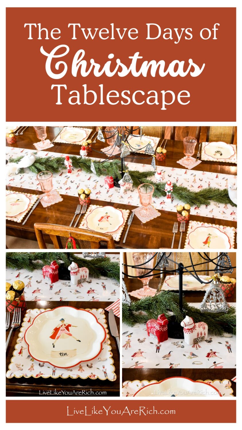 The Twelve Days of Christmas Tablescape