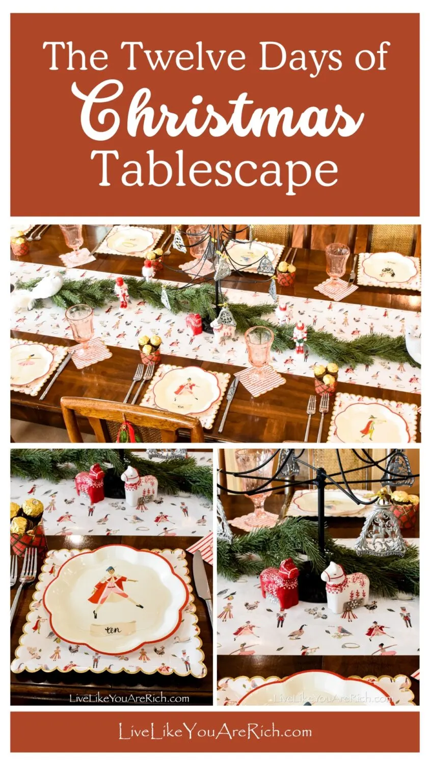 The Twelve Days of Christmas Tablescape
