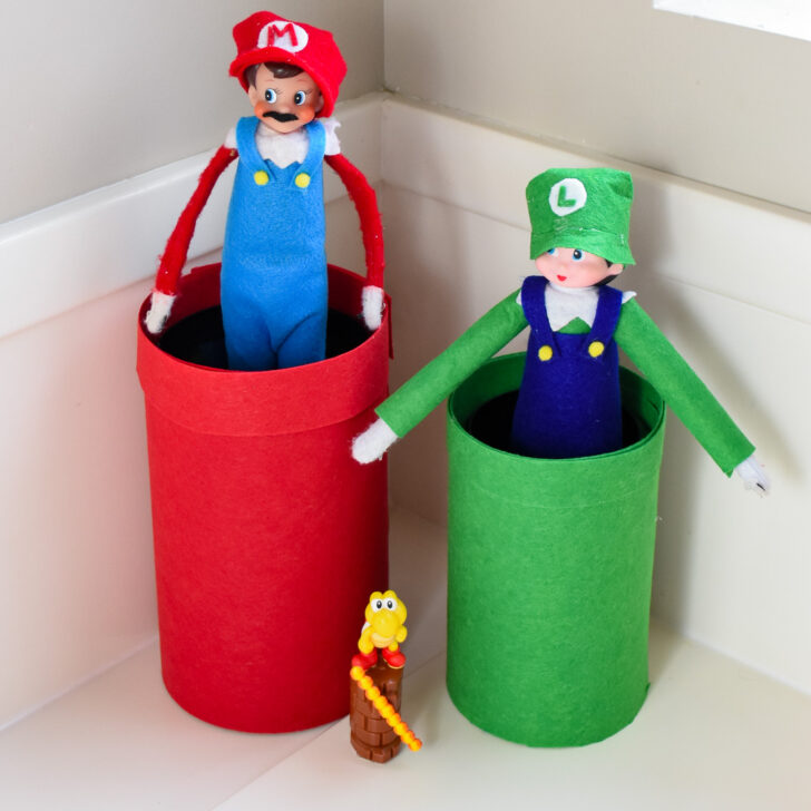 Super&nbsp;Mario Elf on the Shelf