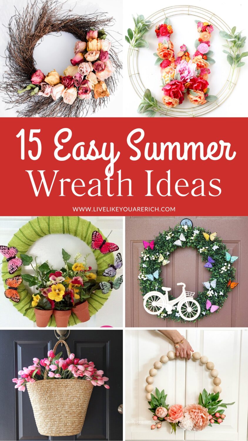 15 Easy Summer Wreath Ideas