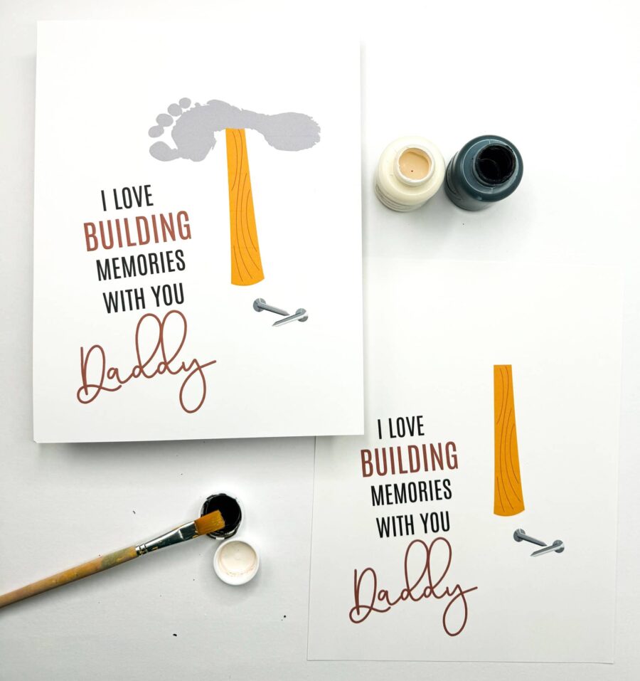 Father&rsquo;s Day Handprint Printable Crafts