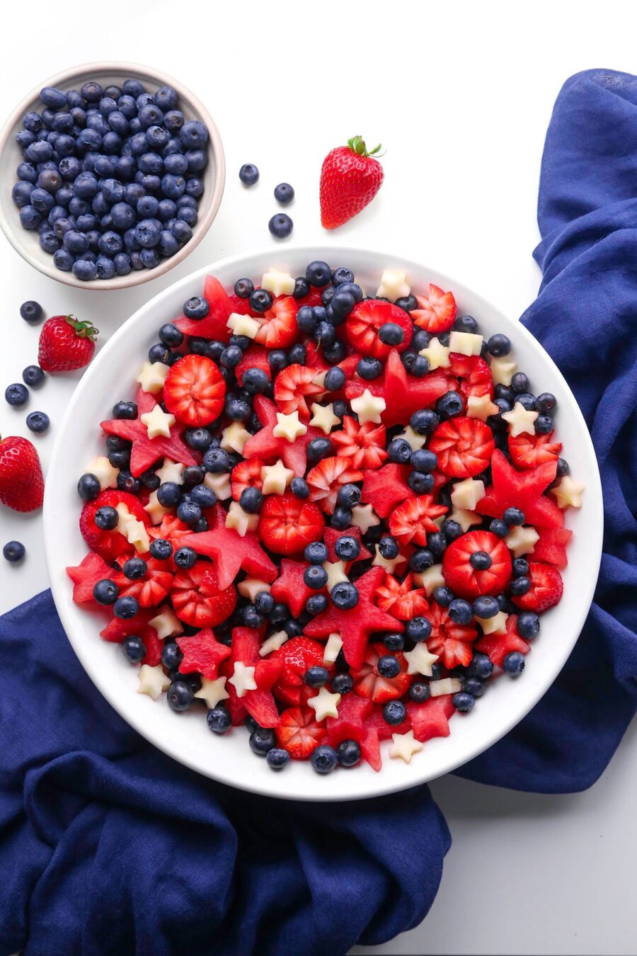 Red, White, and Blue Fruit Salad