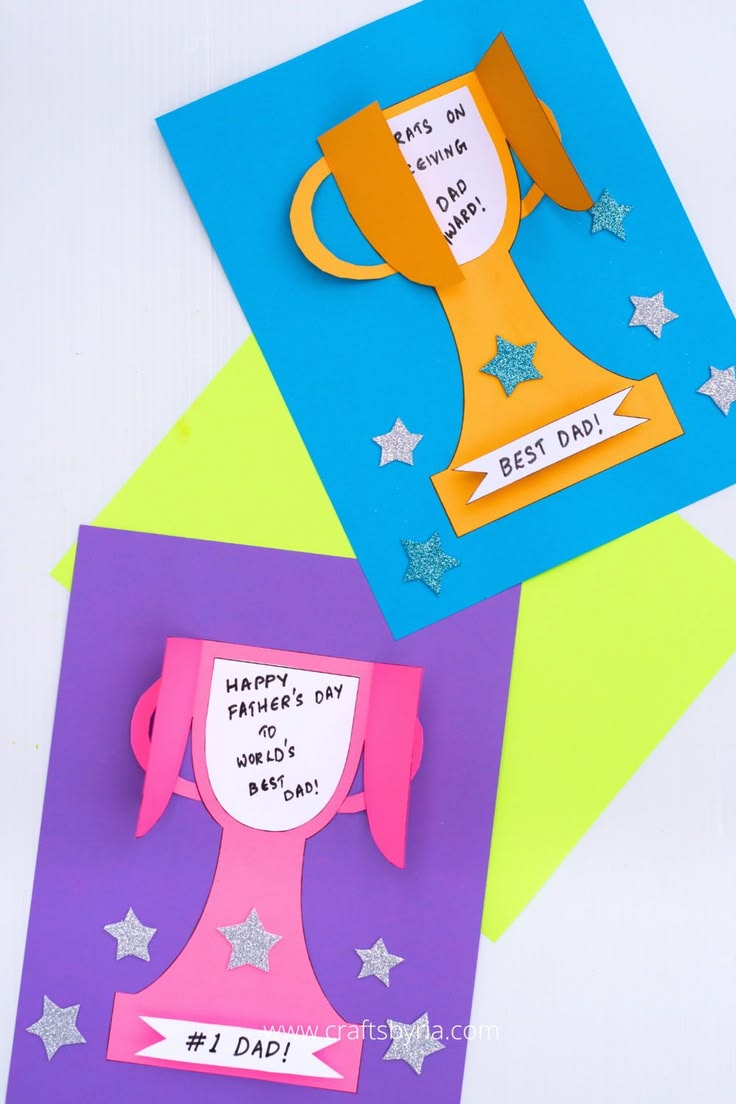 Father&rsquo;s day trophy craft