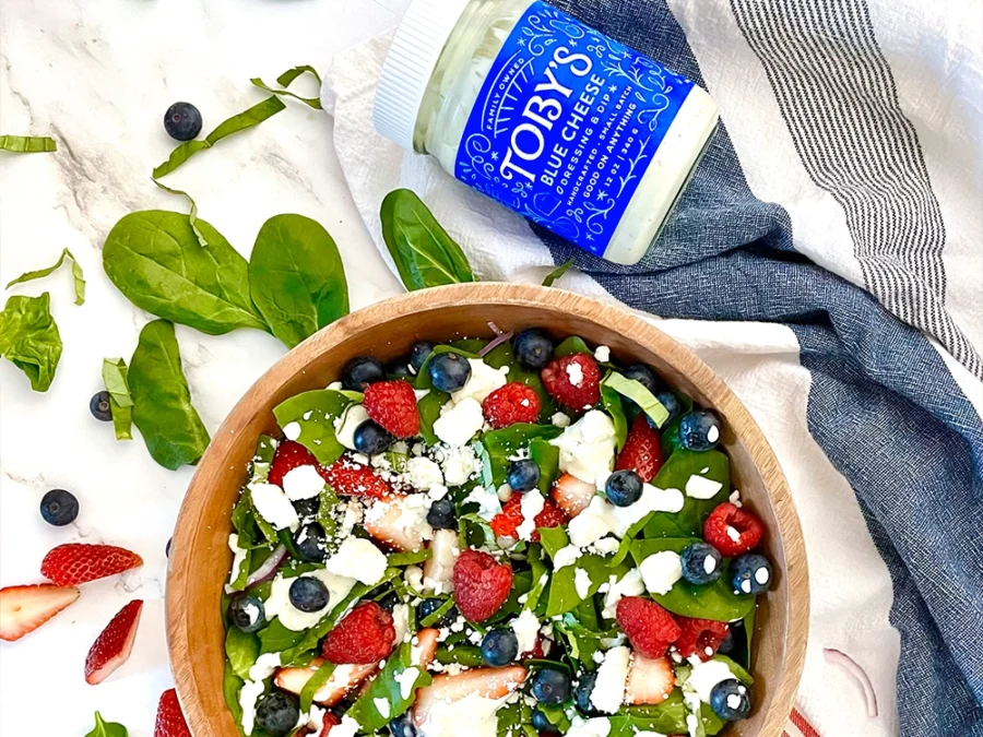 Red White & Blue Cheese Salad