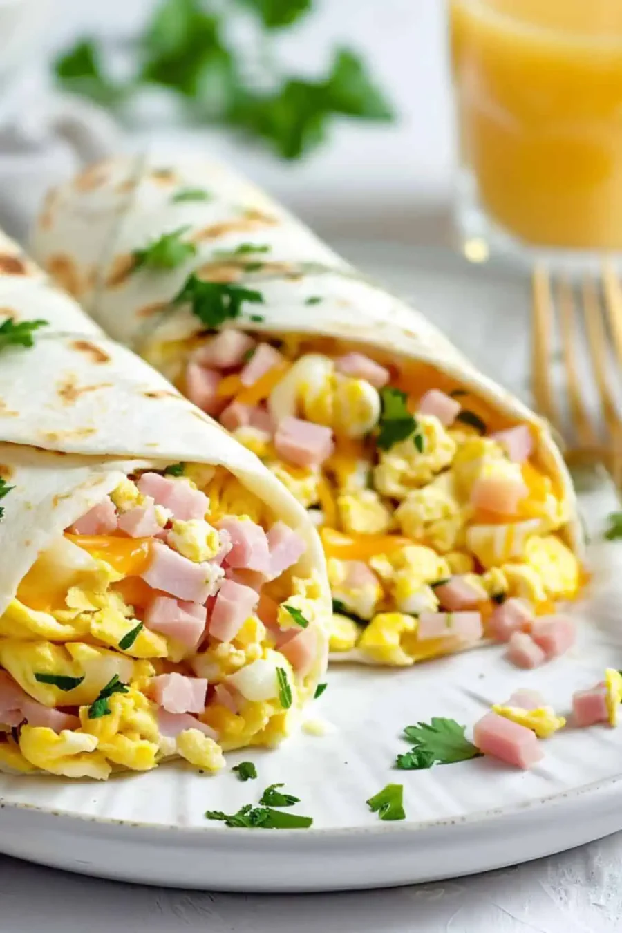 Breakfast Egg Wrap Burrito